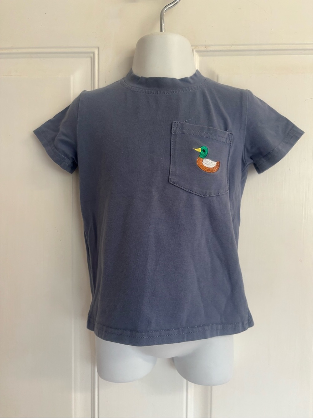 18M Itsy Bitsy blue/brown/green Mallard short sleeve Pocket Tee.  In VVGUC!